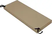 42x18x3 inch Waterproof Outdoor Couch Bench Cushion Covers Only Replacement Non-Slip Patio Seat Cushion Slipcover with Zipper and Adjustable Straps Camel