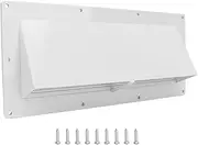 RV Range Hood Exhaust Vent Cover - White RV Exhaust Vent Cover with Locking Damper - Easy Installation - Efficient Ventilation - for Trailer Camper