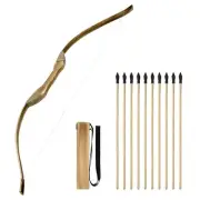 Kids Bow and Arrow Set 32 Inch Archery Set Handmade Wooden Toy Bow and Arrow ...