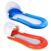 Floating Hammock Inflatable Comfortable Floating Bed with Shade Shed bebvY