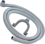 [Spares2go] Universal Drain Hose with Right Angle End for Dishwashers (2.5m, 19mm / 21mm)