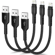 Iphone Charger Cable 3Pack 0.3M, USB a to Lightning Cable Mfi Certified Lightnin