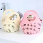 Hollow Bath Basket Plastic Wash Storage Basket Home Storage