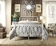 Istyle Monaco King Single Bed Frame Metal White