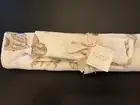 Pottery Barn Sea Shell Beige on Cream Table Runner & Mat Sealife Design 18”x90”