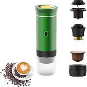 Esprova Portable Espresso Maker - Esprova Espresso Machine, 3-in-1 Portable Espresso Maker, Portable Expresso Maker For Travel, Electric Self Heating Coffee Maker for Outdoor Travel (Green)