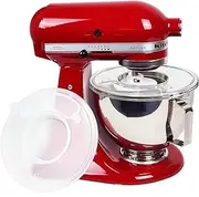 Bowl Covers for KitchenAid 4.5-5 Qt Tilt-Head Stand Mixer, Mixer Splash Guard with Extra Pouring Window for KitchenAid Mixer, Dishwasher Safe Bowl Lid to Prevent Spilling of Ingredients(Pack of 1)