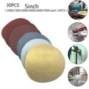 30PCS Round Sandpaper Disk Sand Sheets Grit 1000-7000 Sanding Disc Sander Grits