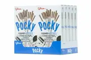 10 PACK GLICO POCKY CHOCOLATE COOKIES & CREAM COVERED BISCUIT STICKS
