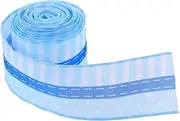 Zerodeko 1 Roll Light Blue Wired Ribbon: 5 Yards Wired Edges Ribbon for Bow Crafting Box Wrapping - Easy to Shape Material for DIY Projects