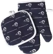 Los Angeles Rams Oven Mitts and Pot holders Sets Logo Rush Blue