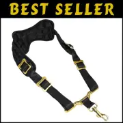 Padded Saxophone Neck Strap with Metal Snap Hook & Washable Neck Pad - H09 Black