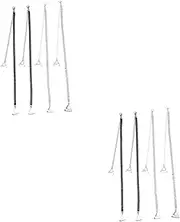 [Holibanna] 4pairs Adjustable Straps for Women Non- Rhinestone Straps Elegant for Wedding and Special Occasions Hook