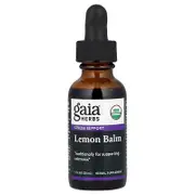 Gaia Herbs, Organic Lemon Balm, 1 fl oz (30 ml)