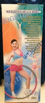 Weighted Hu-la-Ring Hula Hoop Fitness Exercise Ring Soft for Adults NIB
