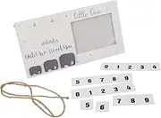 Newborn Sonogram Photo Display Baby Milestone Photo Board Wooden Frame