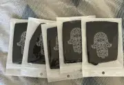 Black Hamsa Unisex Face Mask Pack of 5 Masks