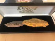 NEW in Box GOLD Action Collectable RUSTY WALLACE Knife W Certificate of Auth #N6