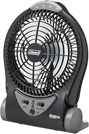 Coleman Table Fan with Rechargeable Lithium Ion Battery, 6-Inch Blades, Portable