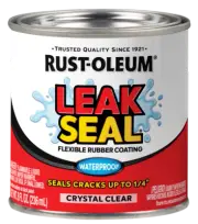 Rust-Oleum LeakSeal FLEXIBLE RUBBER COATING 236ml Sealer Stop Rust CRYSTAL CLEAR