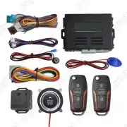 Universal Car Keyless Entry Engine Start Alarm System Push Start Stop Button Set (for: Mitsubishi)