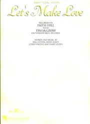 FAITH HILL LET'S MAKE LOVE SHEET MUSIC PIANO/VOCAL/GUITAR TIM McGRAW NEW ON SALE