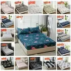 Deep Elastic Fitted Sheet Set Queen King Size Mattress Protector Bed Pillowcases