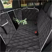 Dog Car Seat Nonslip Cover Waterproof w/ Mesh Window & Storage Pocket Durable