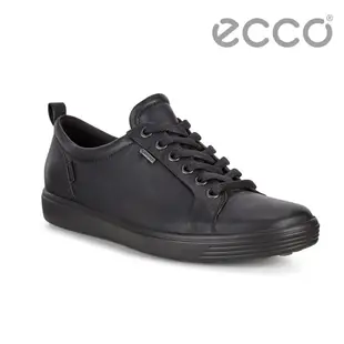 ECCO SOFT 7 LADIES 防水款經典輕巧休閒鞋 女-黑