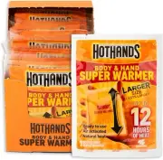 HOTHANDS Super Hand Warmer Pack Air Activated Warmers Up to 12 Hours of Heat, 24