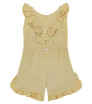 [Donsje] Donsje Kiki ruffled linen playsuit Y 5 neutrals