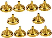 TEHAUX Pcs Gold Plated Round Base Desk Organizer Display Stand Bases for Small Flags Mini Flag Stands for Office and Table Decorations