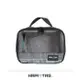 Traveler Station-HAPI+TAS 衣物收納袋 盥洗包 化妝包 S尺寸 黑灰色蘇格蘭格紋
