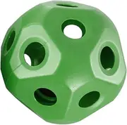 TENOL 15.7'' Horse Treat Ball Hay Feeder Toy Ball, Horse Feeder Toy, Horse Stable Stall Paddock Rest, Slow Feed Hay Ball, Hollow Feeding Toy Treat Feeder, Green