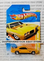 2011 HOT WHEELS PREMIERE YELLOW '70 PONTIAC GTO JUDGE, HW #11, 1ST RELEASE MODEL