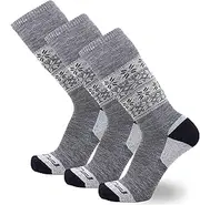 [Pure Athlete] Kids Alpaca Ski Socks - Warm Wool Ski Sock for Boys and Girls - Skiing, Snowboarding