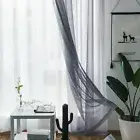 Modern Nordic Sheer Tulle Window Curtain Voile Drapes Home Decor Furniture Cover