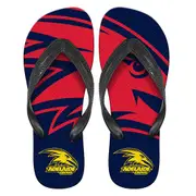 Adelaide Crows AFL Team Thongs Flip Flops Size 9/10