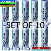 10 x TUBES YONEX MAVIS 2000 BADMINTON SHUTTLES SHUTTLECOCKS BLUE MEDIUM JAPAN
