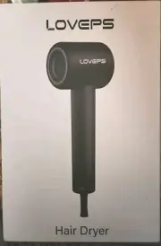 LOVEPS Hair Dryer with Diffuser, 110000 RPM Brushless Motor Ionic Blow Dryer