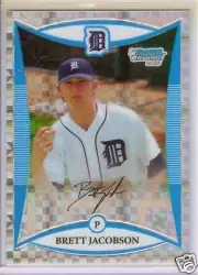 2008 1st BOWMANS CHROME X-Refractor BRETT JACOBSON Tigers