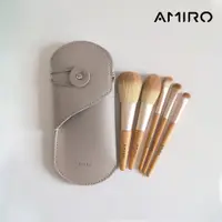 在飛比找蝦皮商城優惠-AMIRO 高級化妝刷旅行5件組(含皮革收納套) 旅行攜帶/