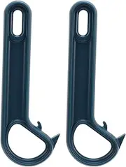 2Pcs Rings Pull Can Opener, Pop Top Tab Puller, Easy Open Rings Pull Can Opener, Rings Pull Helper, Easy Grip Opener for Protecting Nails, Folks with Joint Pain or Arthritis (Blue)