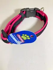 NWT TOP PAW SMALL ACTIVE MESH BLACK AND MAGENTA DOG COLLAR