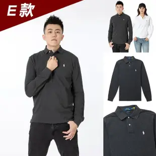 【RALPH LAUREN】RL POLO 經典小馬長袖POLO衫 上衣-男女組合(CUSTOM SLIM FIT/平輸品)