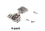 Blum 105-Degree 3/4-in Overlay Concealed Self-closing Cabinet Hinge 4-pack