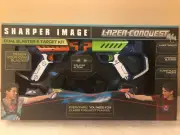 Sharper Image Lazer Conquest Dual Blaster And Target Kit New