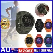 Mens Digital Watches Waterproof Pedometer Step Counter Watch Military Sport LEDσ