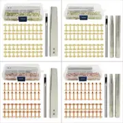 40 Sets Rivets and Burrs with 3.5 Rivet Tool for Leather Belt, Wallets