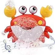 Rowyet Bath Toys for Toddlers 1-3,Crab Bubble Machine Baby with Music,Bath Maker,Bath Bathtub,Bubble Crab Kids Infants 18 Months,Kids Enjoy Time